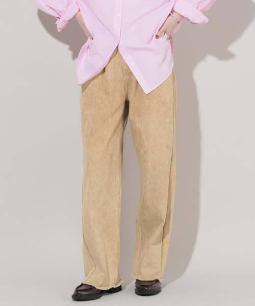 GEORGE'S（ジョージズ）の「タックコクーンデニム（デニムパンツ・レディース・ベージュ/ブルー/イエロー・SMALL/MEDIUM）」の13枚目の写真