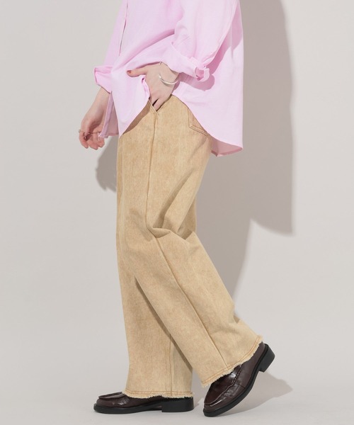 GEORGE'S（ジョージズ）の「タックコクーンデニム（デニムパンツ・レディース・ベージュ/ブルー/イエロー・SMALL/MEDIUM）」の14枚目の写真