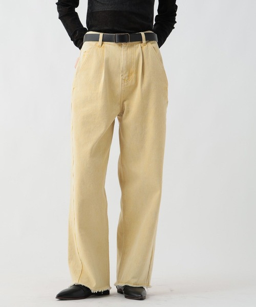 GEORGE'S（ジョージズ）の「タックコクーンデニム（デニムパンツ・レディース・ベージュ/ブルー/イエロー・SMALL/MEDIUM）」の19枚目の写真
