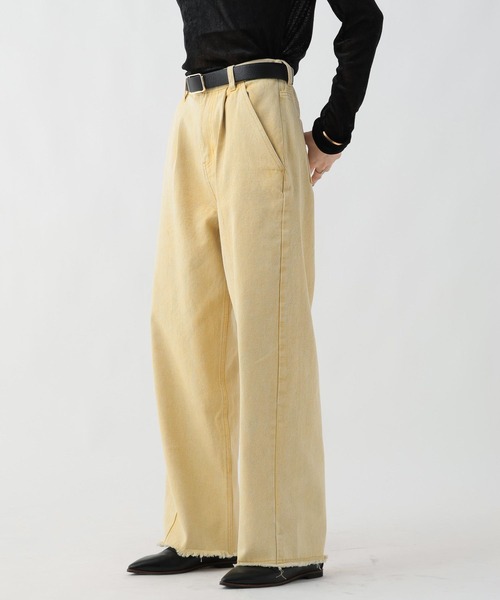 GEORGE'S（ジョージズ）の「タックコクーンデニム（デニムパンツ・レディース・ベージュ/ブルー/イエロー・SMALL/MEDIUM）」の21枚目の写真