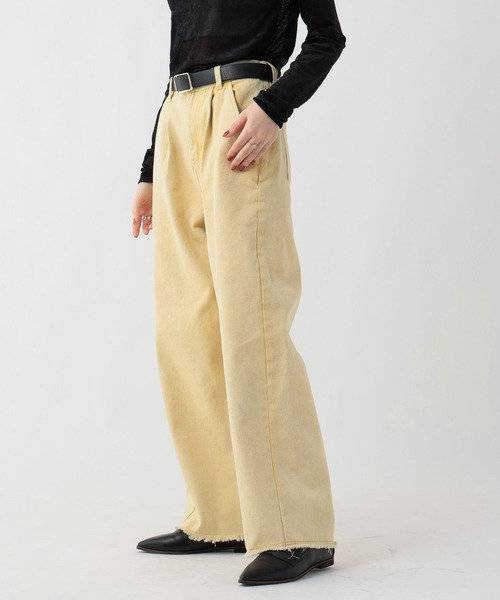 GEORGE'S（ジョージズ）の「タックコクーンデニム（デニムパンツ・レディース・ベージュ/ブルー/イエロー・SMALL/MEDIUM）」の22枚目の写真