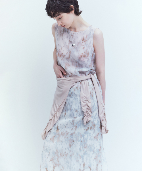 YOUTH(ユース)の「Printing Jersey Dress - Light Grey(ワンピース・レディース・その他・S/M)」の2枚目の写真