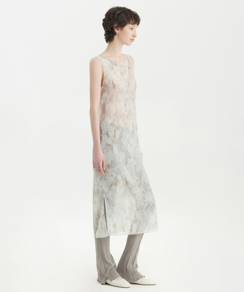 YOUTH(ユース)の「Printing Jersey Dress - Light Grey(ワンピース・レディース・その他・S/M)」の4枚目の写真