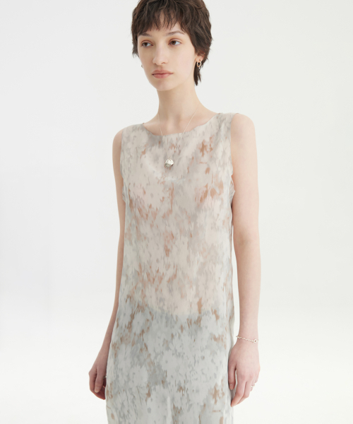 YOUTH(ユース)の「Printing Jersey Dress - Light Grey(ワンピース・レディース・その他・S/M)」の6枚目の写真