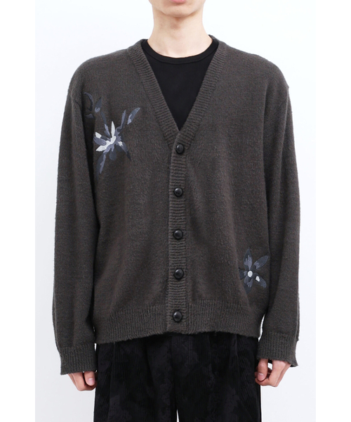 EYC(インヤン)の「Flower Embroidery Cardigan(deepgreen)(カーディガン/ボレロ・メンズ・その他・M/L)」の1枚目の写真