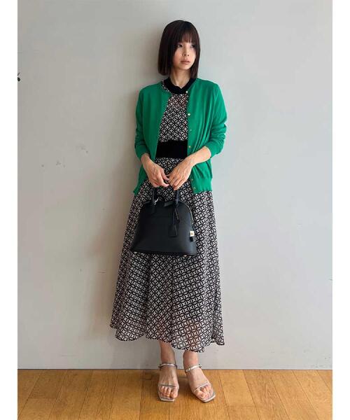 DRESSTERIOR(ドレステリア)の「【再入荷/otonaMUSE5月号掲載/ウォッシャブル】オーバーラップサークル シアードレス(ワンピース・レディース・ベージュ系・34/36/38)」の4枚目の写真