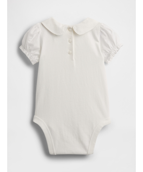 GAP(ギャップ)の「はじめてのお気に入り オーガニックコットン ピーターパン ボディスーツ (ベビー)(ロンパース・キッズ・オフホワイト・60cm/70cm/80cm/90cm/50cm)」の2枚目の写真