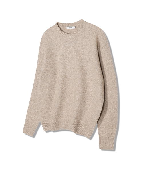 POLYGRAM(ポリグラム)の「ソフトウールブレンドパレットニット - 10カラー(ニット/セーター・レディース・ブラック/ベージュ/ネイビー/グレー/ピンク/アイボリー/エメラルド/ライトブラウン/ワインレッド/チャコール・MEDIUM/LARGE/X-LARGE)」の6枚目の写真