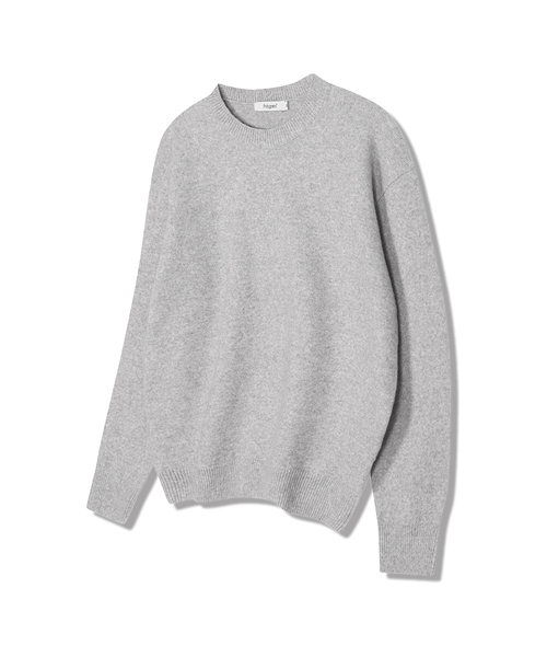 POLYGRAM(ポリグラム)の「ソフトウールブレンドパレットニット - 10カラー(ニット/セーター・レディース・ブラック/ベージュ/ネイビー/グレー/ピンク/アイボリー/エメラルド/ライトブラウン/ワインレッド/チャコール・MEDIUM/LARGE/X-LARGE)」の3枚目の写真