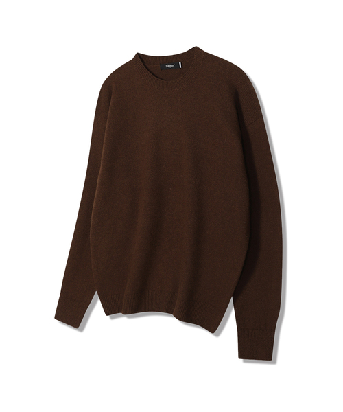 POLYGRAM(ポリグラム)の「ソフトウールブレンドパレットニット - 10カラー(ニット/セーター・レディース・ブラック/ベージュ/ネイビー/グレー/ピンク/アイボリー/エメラルド/ライトブラウン/ワインレッド/チャコール・MEDIUM/LARGE/X-LARGE)」の5枚目の写真