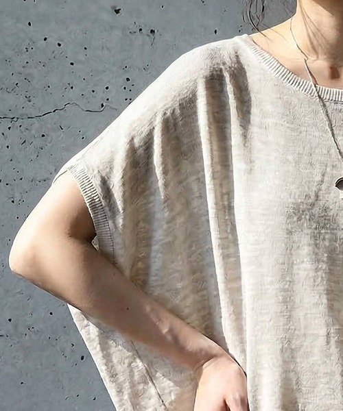 antiqua（アンティカ）の「Vネック ボートネック ドルマン ニット（ニット/セーター・レディース・ベージュ系その他/ベージュ系その他2/グリーン系その他/グリーン系その他2/ブルー系その他/ブラック/ブルー系その他2/ブラック系その他・ONESIZE）」の16枚目の写真