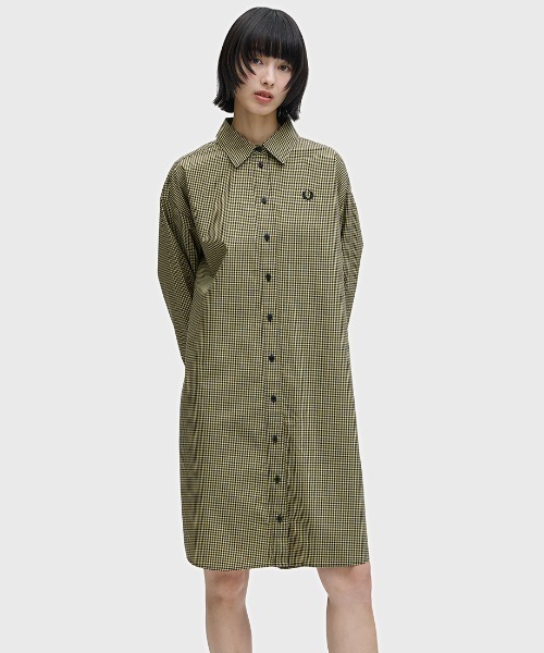 未着用】FRED PERRY オックスフォード シャツワンピース Oxford Shirt