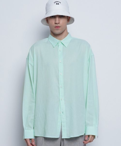 THE-ABON(エイボン)の「W97 yoo linen over shirts pink(シャツ/ブラウス・レディース・その他・FREE)」の4枚目の写真