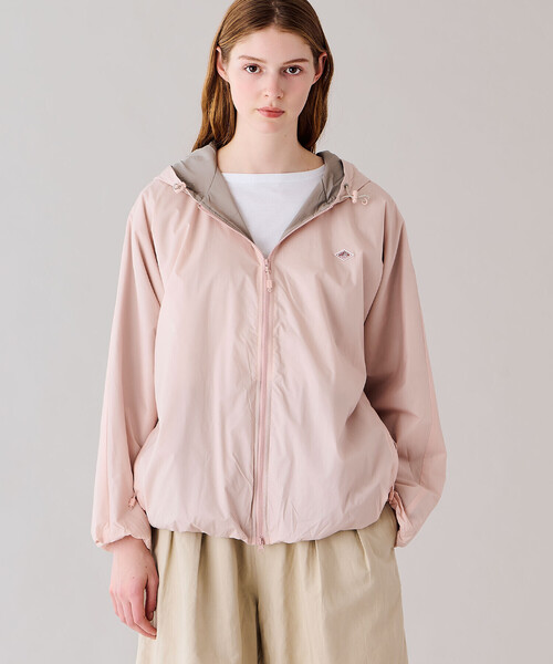 DANTON(ダントン)の「DANTON | ナイロンリップストップ フードブルゾン WOMEN(ナイロンジャケット・レディース・ピンク/ブラック・S)」の1枚目の写真