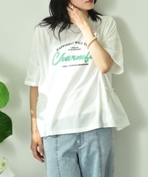 INTERPLANET | 異素材切替ロゴデザインＴシャツ(Tシャツ/カットソー)