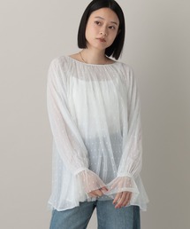 A part by | チュールドットブラウス(シャツ/ブラウス)