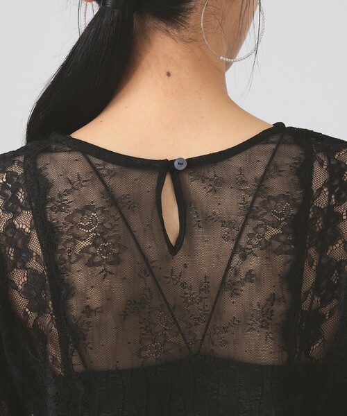 Ray BEAMS（レイビームス）の「レース テープ キリカエ Tシャツ（Tシャツ/カットソー・レディース・オフホワイト/ブラック・ONE SIZE）」の17枚目の写真