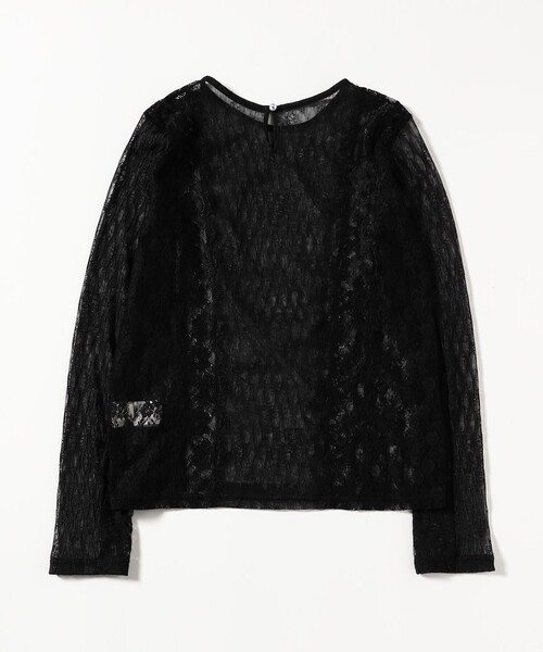 Ray BEAMS(レイビームス)の「レース テープ キリカエ Tシャツ(Tシャツ/カットソー・レディース・オフホワイト/ブラック・ONE SIZE)」の9枚目の写真