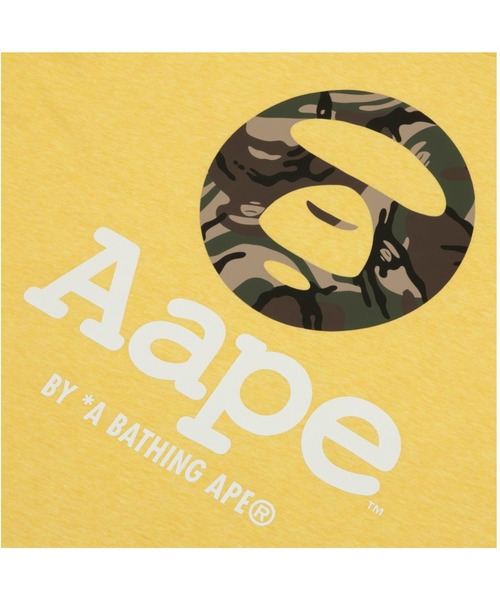 AAPE BY A BATHING APE（エーエイプバイアベイシングエイプ）の「AAPE BASIC TEE（Tシャツ/カットソー・メンズ・イエロー・LARGE/MEDIUM/SMALL/X-LARGE）」の3枚目の写真