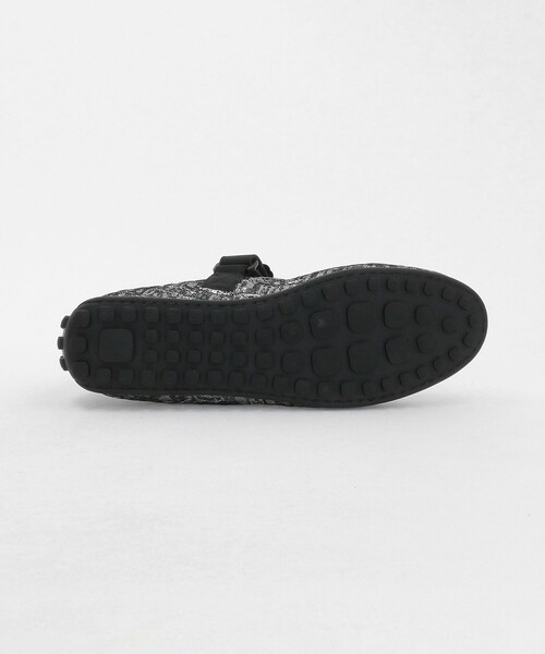 SY UNITED ARROWS(シーユナイテッドアローズ)の「<SY>フラワービジューベルクロメタリック フラット20↑(バレエシューズ・レディース・ブラック/シルバー・24cm/24.5cm/23.5cm/22cm/22.5cm/23cm/25cm)」の8枚目の写真