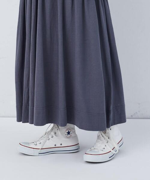 conges payes ADIEU TRISTESSE（コンジェ ペイエ アデュートリステス）の「ジャージコンビワンピース（ワンピース・レディース・チャコールグレー/アイボリー・FREE）」の22枚目の写真