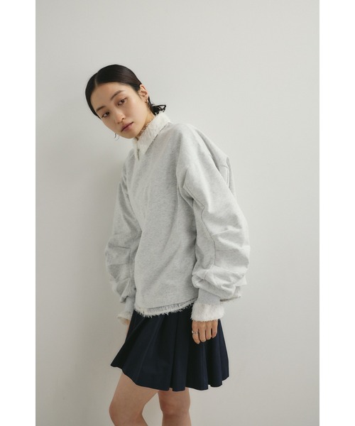 STYLEMIXER(スタイルミキサー)の「タックワイドミニスカート(スカート・レディース・ベージュ/ネイビー・MEDIUM/SMALL)」の14枚目の写真