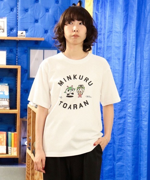 TOKYO CULTUART by BEAMS（トウキョウカルチャートバイビームス）の「BEAMS JAPAN meets とえいろ / みんくる＆とあらん Tシャツ ホワイト（Tシャツ/カットソー・レディース・ホワイト・LARGE/MEDIUM/SMALL/X-LARGE）」の10枚目の写真