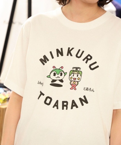 TOKYO CULTUART by BEAMS（トウキョウカルチャートバイビームス）の「BEAMS JAPAN meets とえいろ / みんくる＆とあらん Tシャツ ホワイト（Tシャツ/カットソー・レディース・ホワイト・LARGE/MEDIUM/SMALL/X-LARGE）」の8枚目の写真