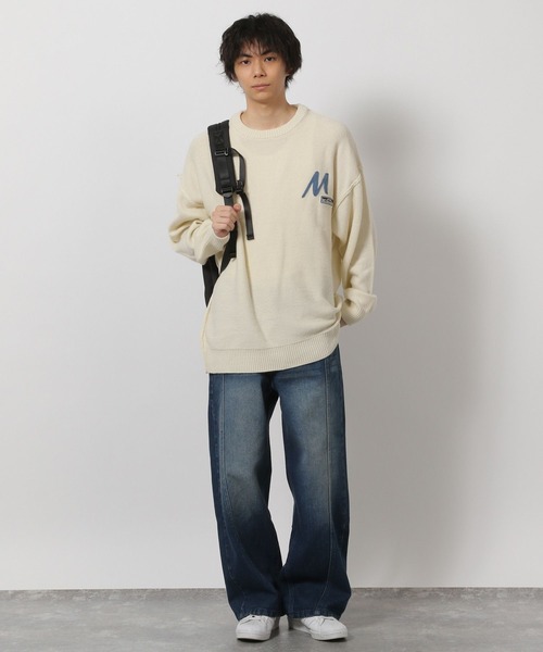 LAKOLE(ラコレ)の「ワッペン刺繍ニットプルオーバー / 650225(ニット/セーター・メンズ・チャコール/ホワイト/ピンク・LARGE/MEDIUM)」の14枚目の写真