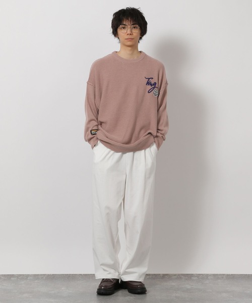 LAKOLE(ラコレ)の「ワッペン刺繍ニットプルオーバー / 650225(ニット/セーター・メンズ・チャコール/ホワイト/ピンク・LARGE/MEDIUM)」の16枚目の写真
