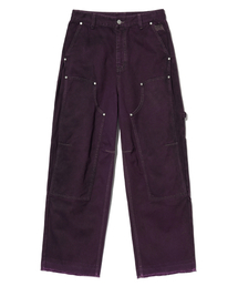 STAMP TAG DOUBLE KNEE PANTS - PURPLE