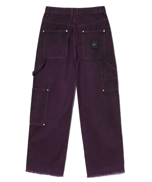 BROWNBREATH（ブラウンブレス）の「STAMP TAG DOUBLE KNEE PANTS - PURPLE（その他パンツ・レディース・その他・M/L/XL/S）」の2枚目の写真