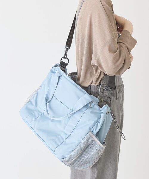 AMERICAN HOLIC（アメリカンホリック）の「【2SET】多機能トートバッグ（トートバッグ・レディース・チャコールグレー/ベージュ/サックスブルー・FREE）」の17枚目の写真