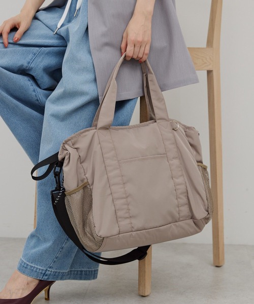 AMERICAN HOLIC（アメリカンホリック）の「【2SET】多機能トートバッグ（トートバッグ・レディース・チャコールグレー/ベージュ/サックスブルー・FREE）」の2枚目の写真