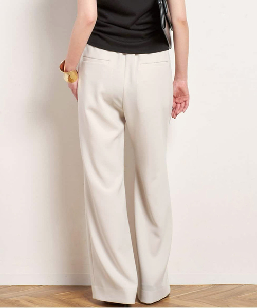 AP STUDIO（エーピーストゥディオ）の「*ソフィアイージーパンツ（スラックス・レディース・ベージュ/ブラック・34/36/38/40）」の4枚目の写真