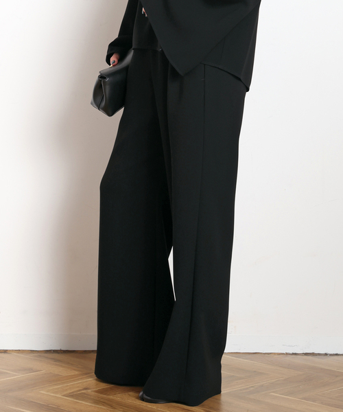 AP STUDIO（エーピーストゥディオ）の「*ソフィアイージーパンツ（スラックス・レディース・ベージュ/ブラック・34/36/38/40）」の5枚目の写真