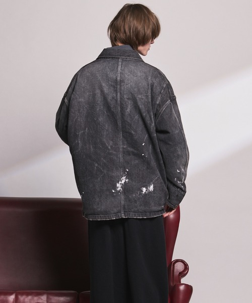 MAISON SPECIAL（メゾンスペシャル）の「《UNISEX》【Vintage Style Denim Fabric】Prime-Over Engineer Denim Jacket/【ヴィンテージスタイルデニム】プライムオーバーカバーオール【MAISON SPECIAL/メゾンスペシャル】■セットアップ対応■（デニムジャケット・メンズ・ブルー/ブラック/ホワイト・0/2/1）」の17枚目の写真