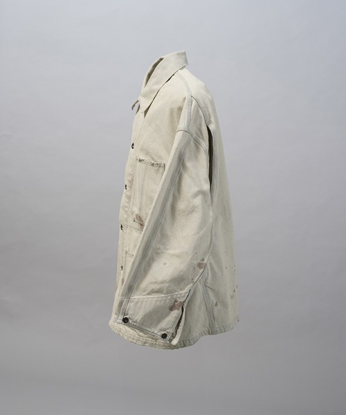 MAISON SPECIAL（メゾンスペシャル）の「《UNISEX》【Vintage Style Denim Fabric】Prime-Over Engineer Denim Jacket/【ヴィンテージスタイルデニム】プライムオーバーカバーオール【MAISON SPECIAL/メゾンスペシャル】■セットアップ対応■（デニムジャケット・メンズ・ブルー/ブラック/ホワイト・0/2/1）」の19枚目の写真