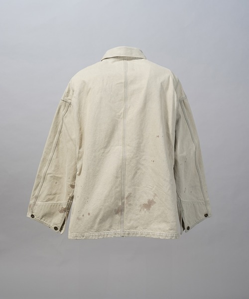 MAISON SPECIAL（メゾンスペシャル）の「《UNISEX》【Vintage Style Denim Fabric】Prime-Over Engineer Denim Jacket/【ヴィンテージスタイルデニム】プライムオーバーカバーオール【MAISON SPECIAL/メゾンスペシャル】■セットアップ対応■（デニムジャケット・メンズ・ブルー/ブラック/ホワイト・0/2/1）」の20枚目の写真