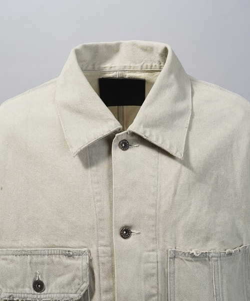 MAISON SPECIAL（メゾンスペシャル）の「《UNISEX》【Vintage Style Denim Fabric】Prime-Over Engineer Denim Jacket/【ヴィンテージスタイルデニム】プライムオーバーカバーオール【MAISON SPECIAL/メゾンスペシャル】■セットアップ対応■（デニムジャケット・メンズ・ブルー/ブラック/ホワイト・0/2/1）」の21枚目の写真