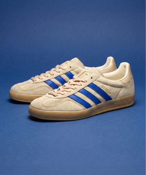adidas Originals(アディダスオリジナルス)の「adidas GAZELLE INDOOR -KICKS LAB. EXCLUSIVE- / アディダス ガゼル ガッツレー インドア / IH9660(スニーカー・メンズ・ベージュ・22cm/22.5cm/23cm/23.5cm/24cm/24.5cm/25cm/25.5cm/26cm/26.5cm/27cm/27.5cm/28cm/28.5cm/29cm/29.5cm/30cm)」の1枚目の写真