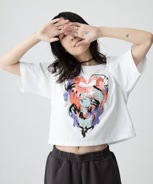 TXA（ティーエックスエー）の「田中かえ Cropped T-shirt（Tシャツ/カットソー）」