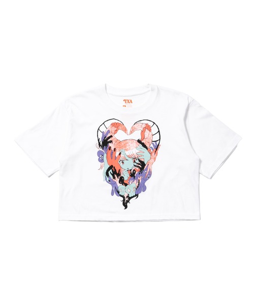 田中かえ Cropped T-shirt（Tシャツ/カットソー）｜TXA（ティー