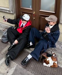 UNDERSTATEMENTs（アンダーステイトメント）の「【ユニセックス】2タックワイドカーブデニムパンツ（デニムパンツ）」