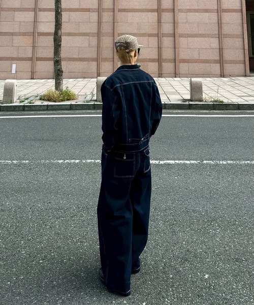 UNDERSTATEMENTs(アンダーステイトメント)の「【ユニセックス】2タックワイドカーブデニムパンツ(デニムパンツ・メンズ・インディゴブルー/ブラック・SMALL/MEDIUM/LARGE)」の20枚目の写真