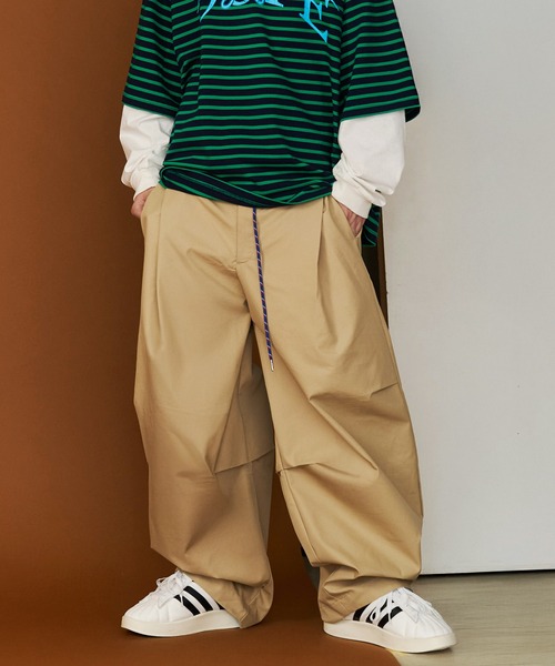 【UNISEX】CORD BELT CURVE PANTS/コードベルトカーブパンツ