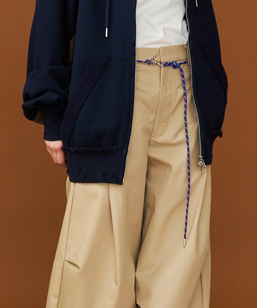 【UNISEX】CORD BELT CURVE PANTS/コードベルトカーブパンツ