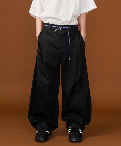 【UNISEX】CORD BELT CURVE PANTS/コードベルトカーブパンツ