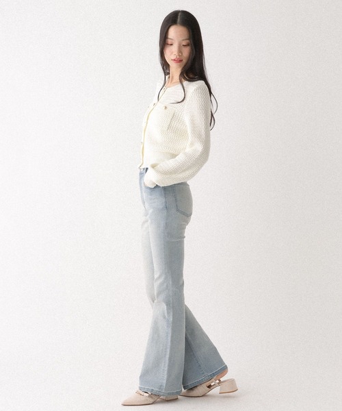 Heather（ヘザー）の「ツイードライクボタンカーディガン　664028（カーディガン/ボレロ・レディース・グレー/ブラック/アイボリー・FREE）」の18枚目の写真