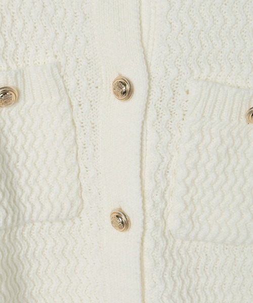 Heather（ヘザー）の「ツイードライクボタンカーディガン　664028（カーディガン/ボレロ・レディース・グレー/ブラック/アイボリー・FREE）」の15枚目の写真